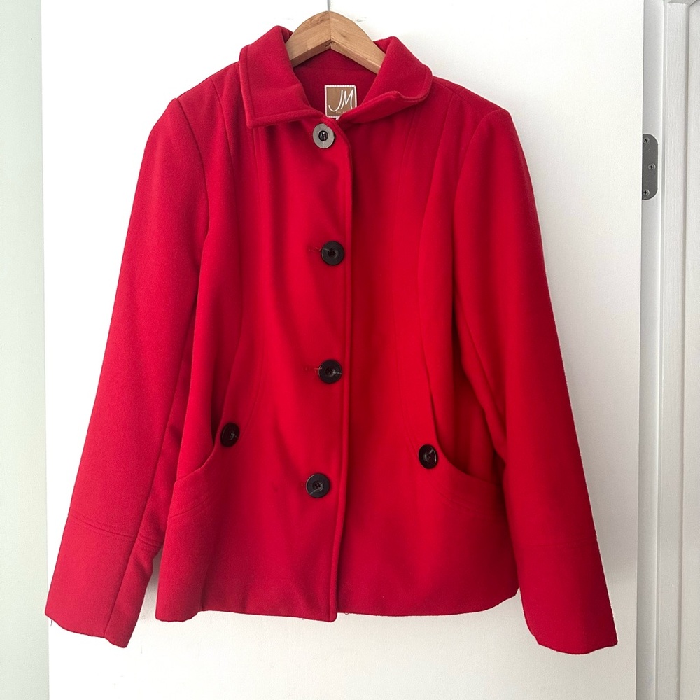 NWOT JM collection Peacoat XS